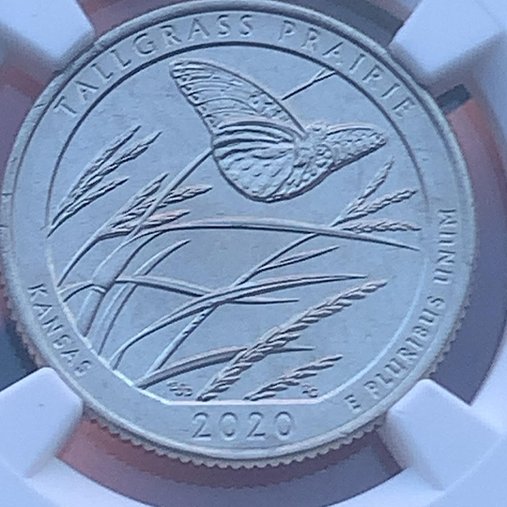 2020 W TALLGRASS PRAIRIE NGC MS 67 West Point Qiarter
